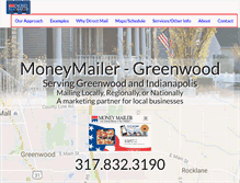 Tablet Screenshot of moneymailergreenwood.com